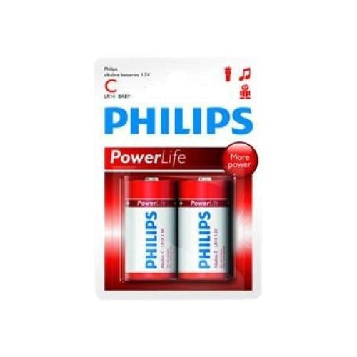 Philips Power Alkaline батерия LR14 (C) 2бр