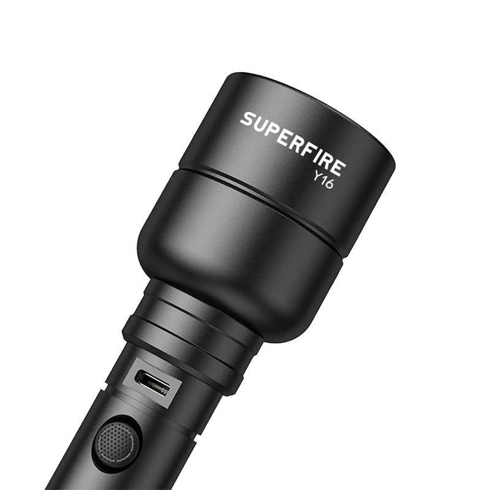 Фенерче Superfire Y16 1700 lm USB-C IP46 водоустойчивост