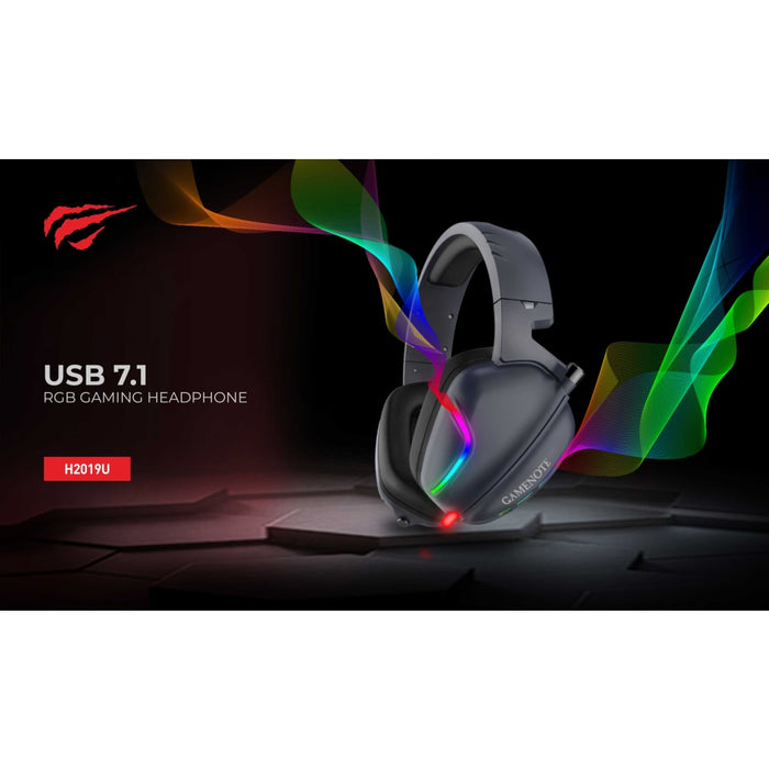 Гейминг слушалки Havit GAMENOTE H2019U USB 7.1 RGB