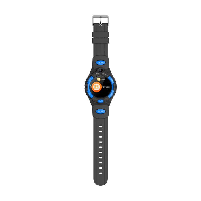 Смарт часовник Vektros VM10 с черна каишка и син цвят
