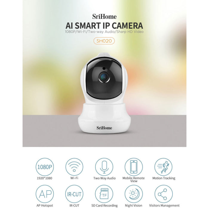 IP camera Sricam SH020 Smart Home Wifi 1080P RJ45 ONVIF 