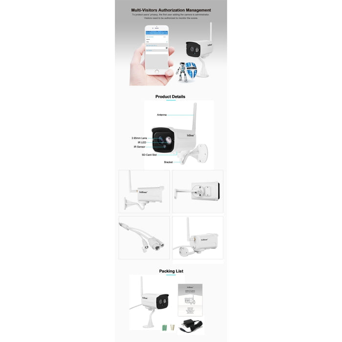 IP камера Sricam SriHome SH024 1080P HD 2.0MP Wifi CCTV 