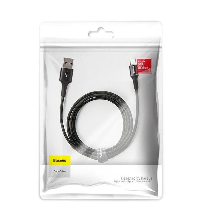 Кабел с LED подсветка Baseus Halo USB към Micro USB 2A 3m