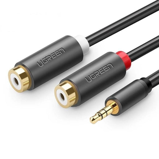 Кабел UGREEN AV109 3.5mm жак към 2x RCA (чинч) 0.25m