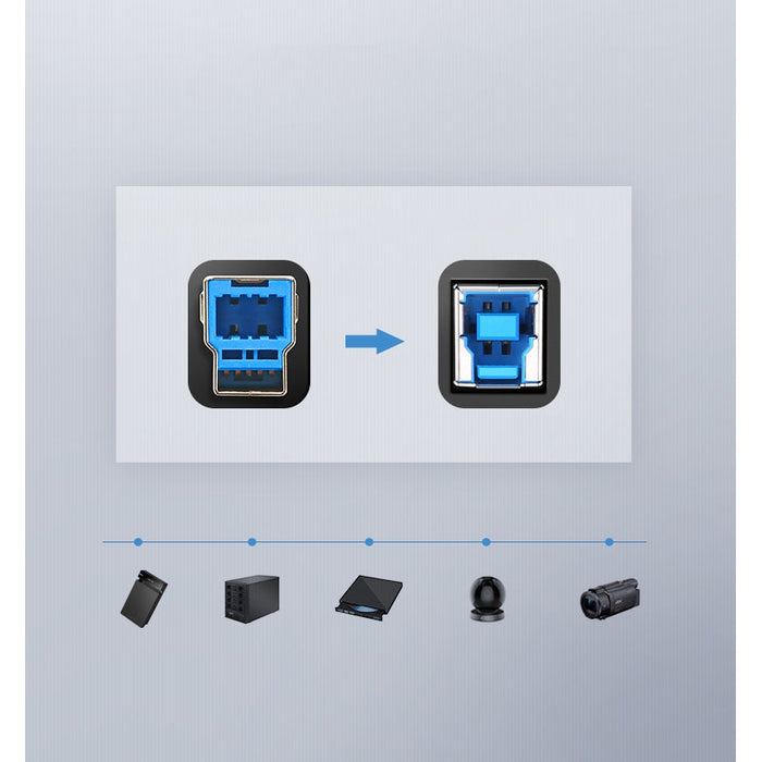 Кабел USB 3.0 Type-B към USB 3.0 Type-A UGREEN 2m