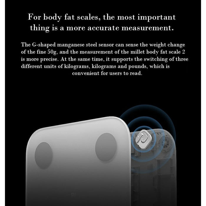 Кантар Xiaomi Mi Smart Body Fat Scale 2 Bluetooth 5.0