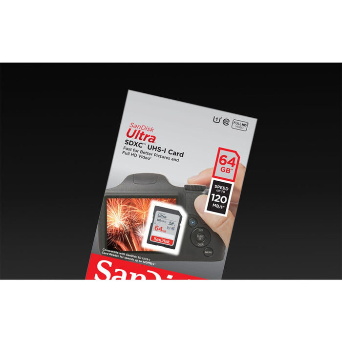 Карта памет SanDisk Ultra SDXC 64GB 120MB/s UHS-I