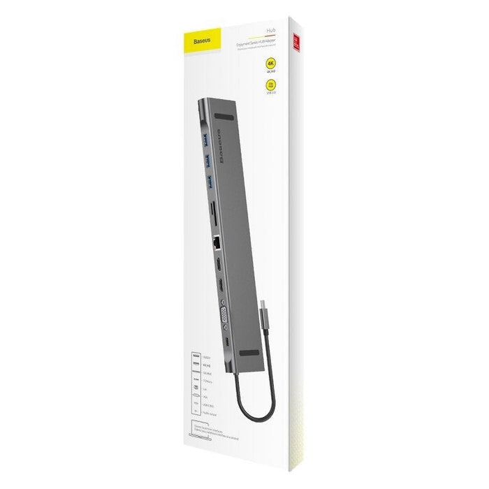 Хъб Адаптер 11-в-1 Baseus Enjoyment USB-C към 2x HDMI 3x USB