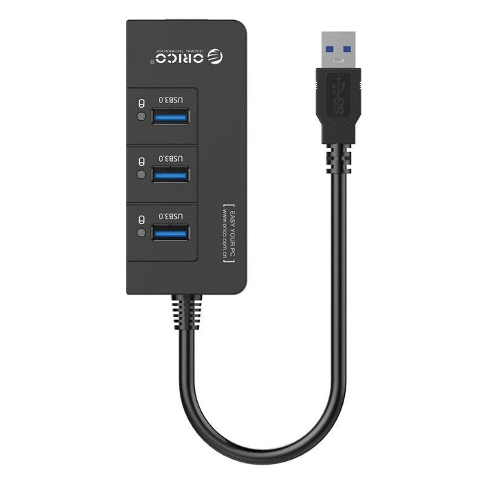 Хъб адаптер 4в1 Оrico 3xUSB 3.0+RJ45