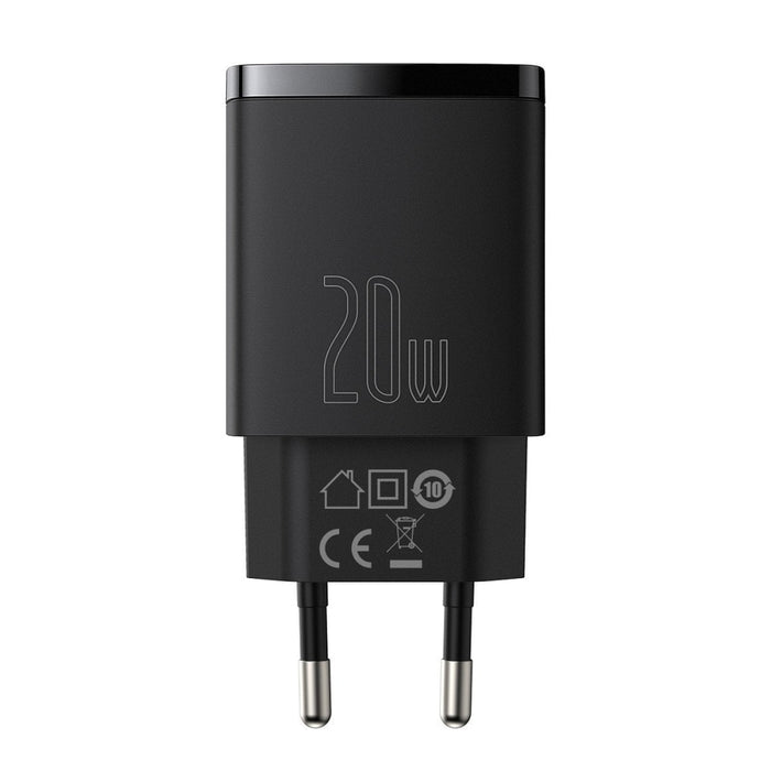 Компактно бързо зарядно устройство Baseus USB USB-C 20W