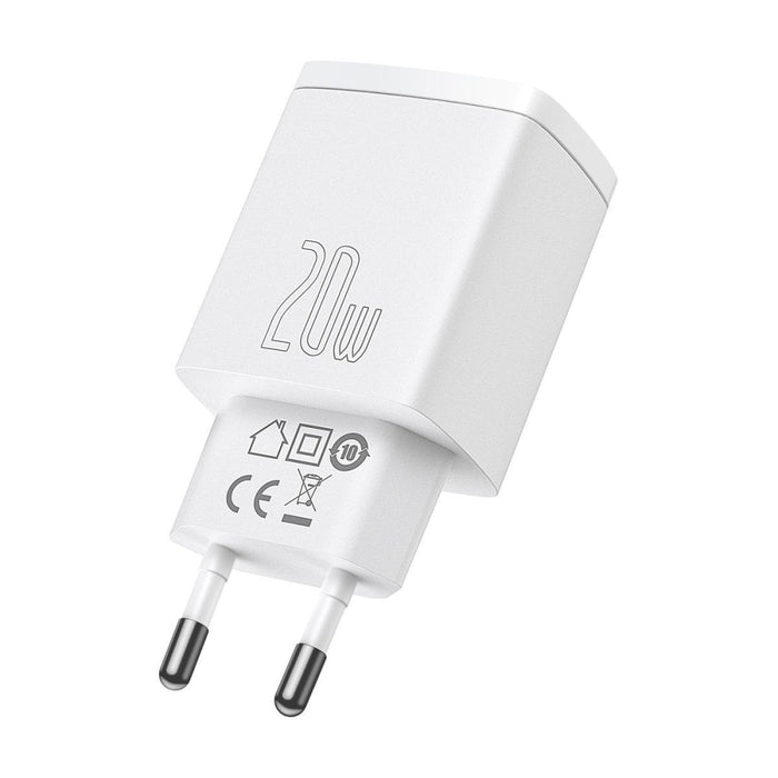 Компактно бързо зарядно устройство Baseus USB USB-C 20W