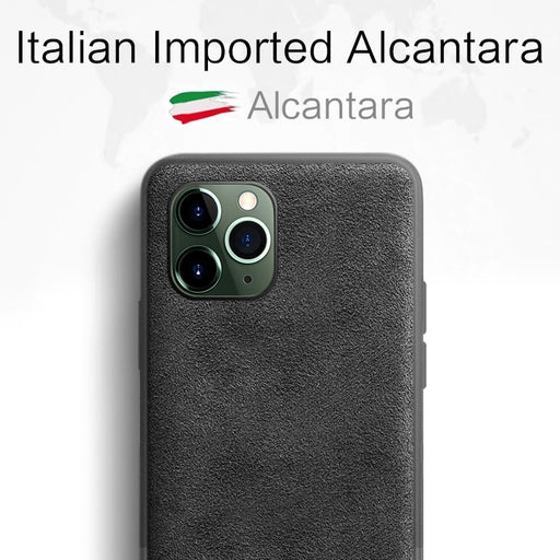 Луксозен калъф от Алкантара кожа за iPhone 11 Pro