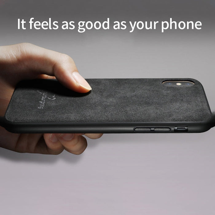 Луксозен калъф от Алкантара кожа за iPhone 7/8