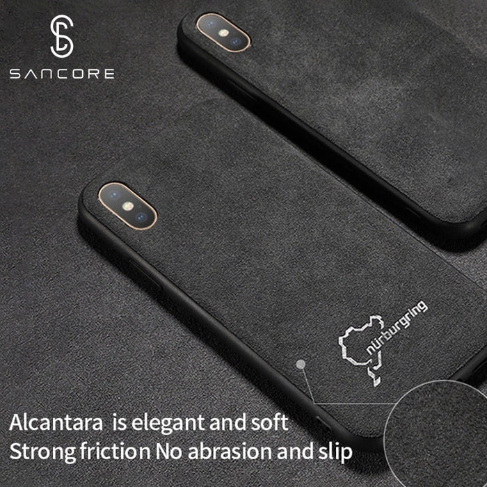 Луксозен калъф от Алкантара кожа за iPhone 7/8
