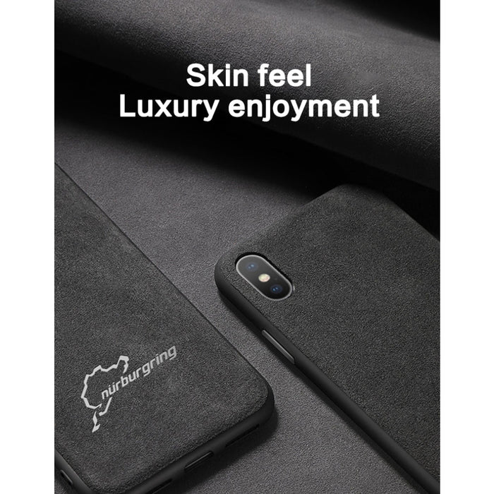 Луксозен калъф от Алкантара кожа за iPhone X