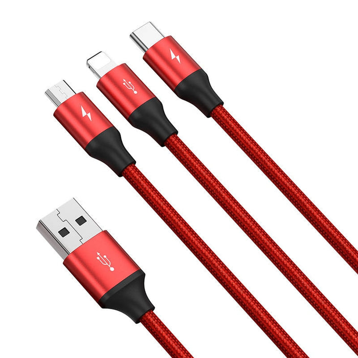 3 - в - 1 Кабел за зареждане USB към