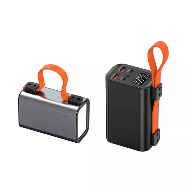 Преносима батерия Vektros VB100, 100W, 30000mAh, Зареждане на Смартфон, Лаптоп, Фенер