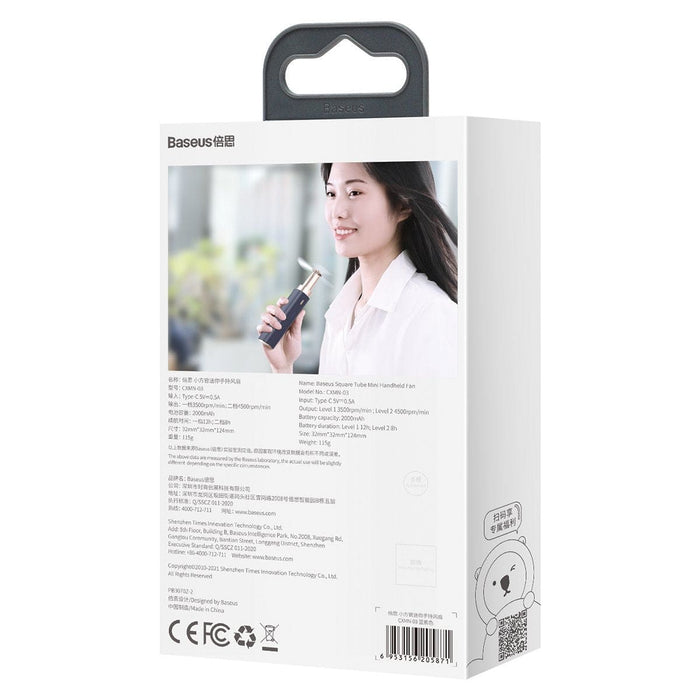 Преносим мини вентилатор Baseus Square Tube