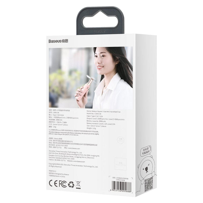 Преносим мини вентилатор Baseus Square Tube