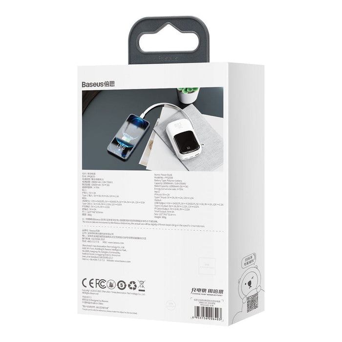 Преносима батерия Baseus Qpow 20000mAh IP USB USB-C 20W с 