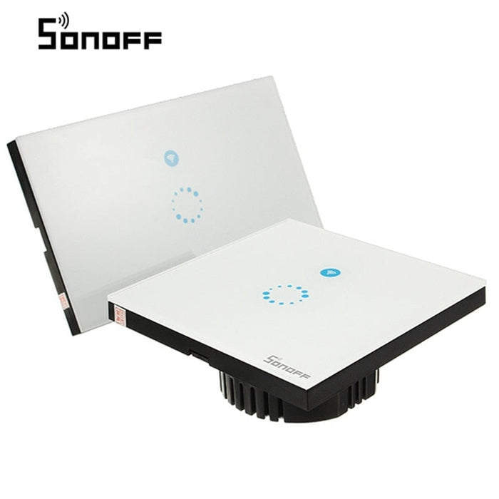 Смарт ключ за стена с тъч контрол Sonoff T1, WiFi, LED
