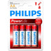 Philips Power Alkaline батерия LR03 AAA 4бр.