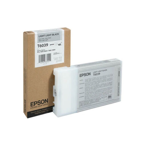 Мастилена касета EPSON T6039 - Сиво - светла 220 мл 1 брой