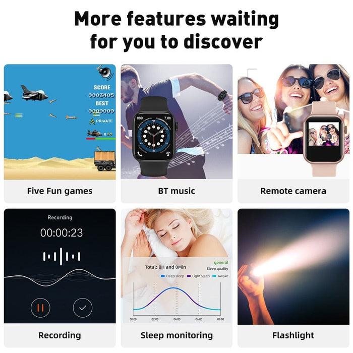 Смарт часовник HQwear HW66 Plus Провеждане на разговори ECG 