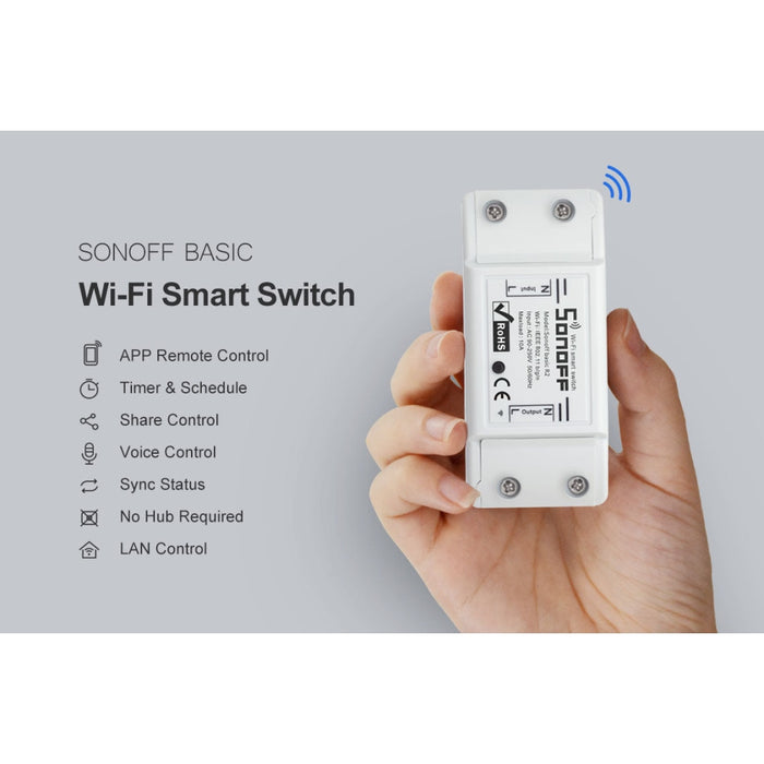 Смарт превключвател WiFi Sonoff Basic R2