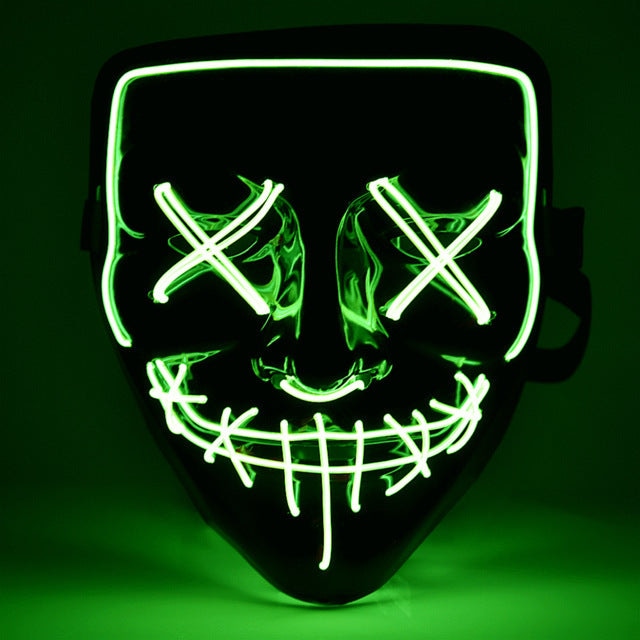 Светеща LED маска Череп