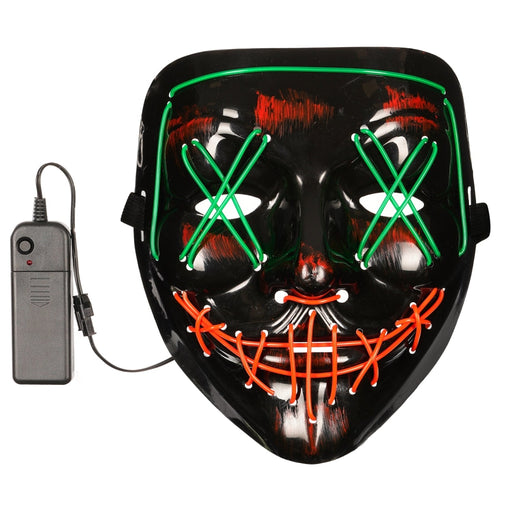 Светеща LED маска Череп в две светлини