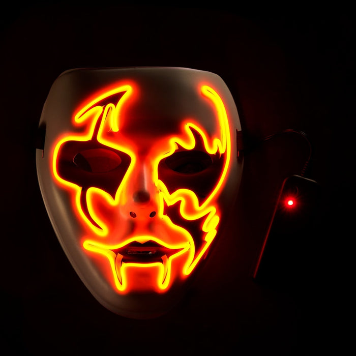 Светеща LED маска Демон