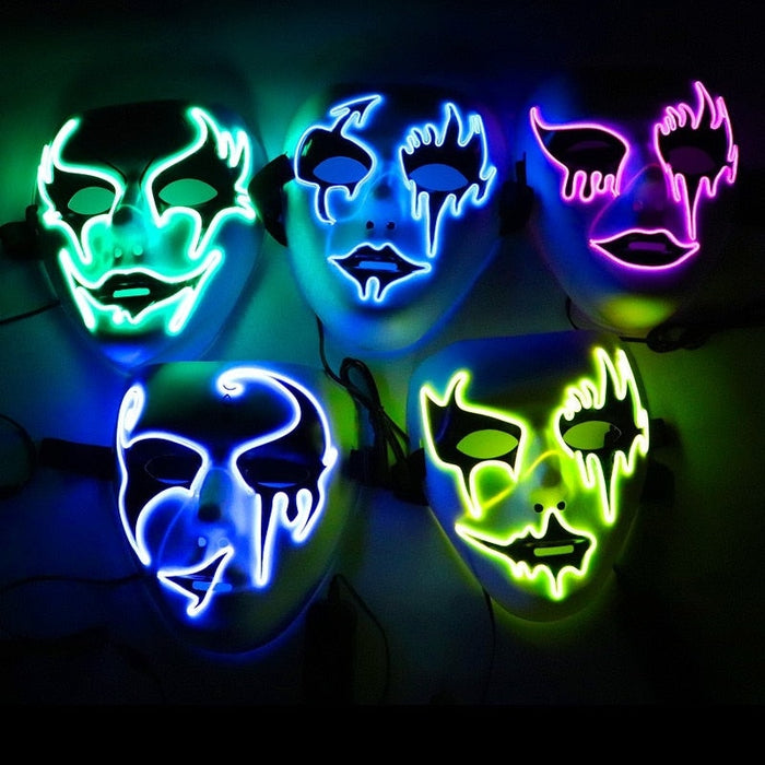 Светеща LED маска Дух
