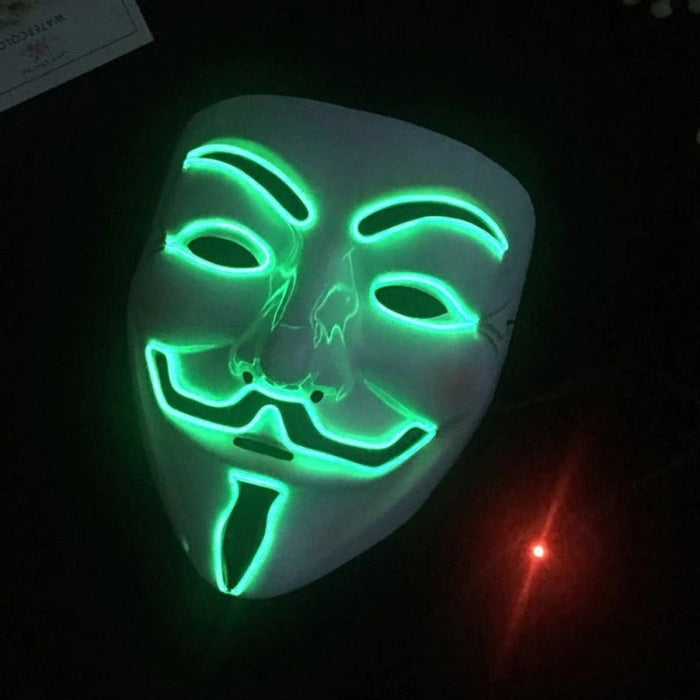 Светеща LED маска V Vendetta