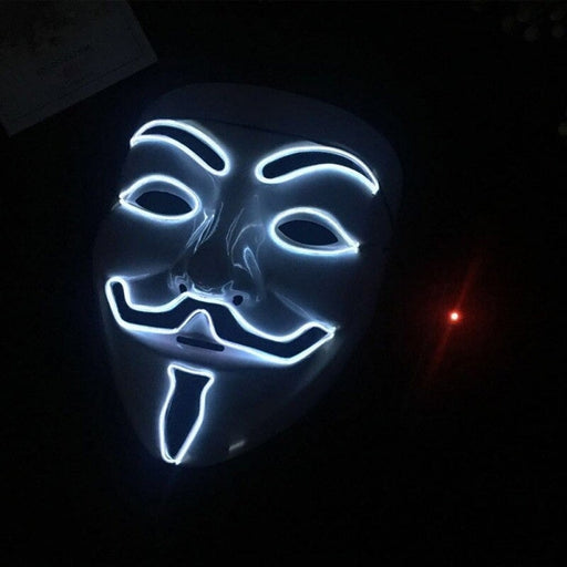 Светеща LED маска V Vendetta