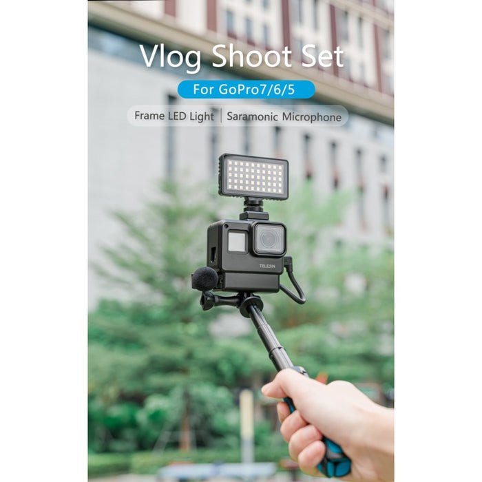 TELESIN Комплект професионално оборудване за влог за GoPro 