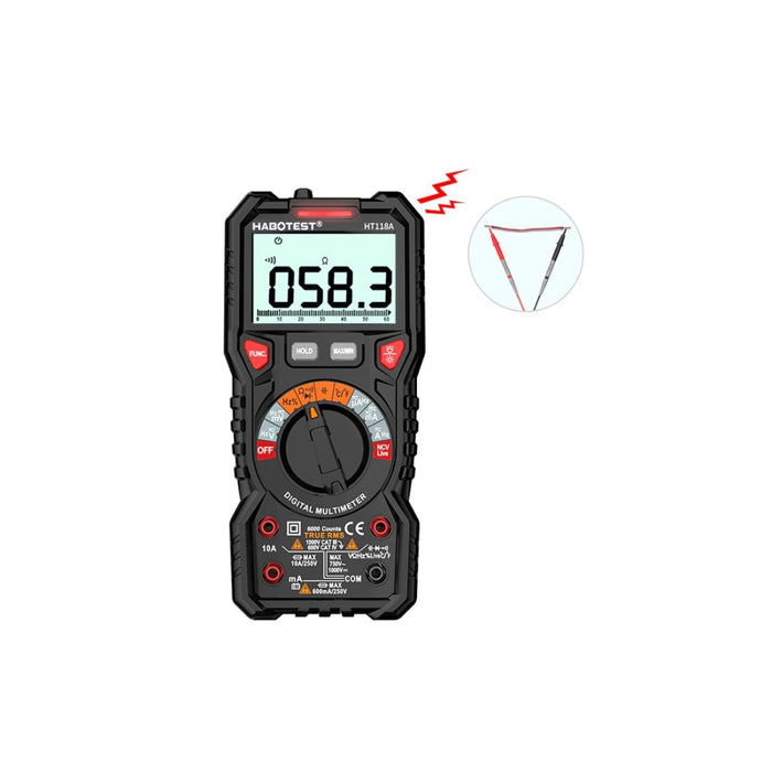 Цифров мултицет с фенер Habotest HT118A True RMS NCV