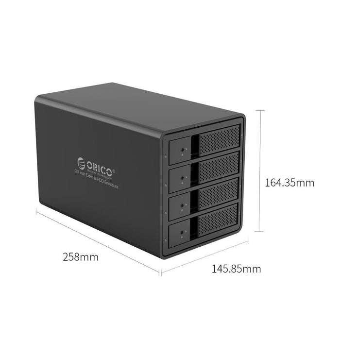 Външна кутия за хард диск Orico HDD 3,5 инча 4 раздела USB 