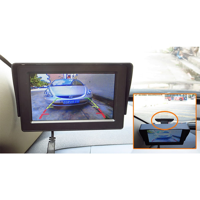 Водоустойчива камера за задно виждане с монитор 4.3 TFT LCD
