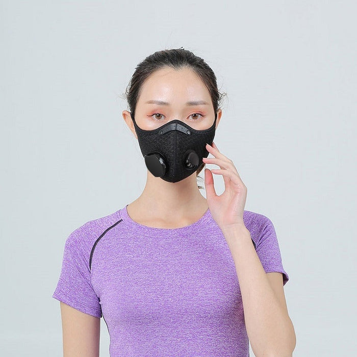 Електрическа маска с вентилатор за лесно дишане спорт 