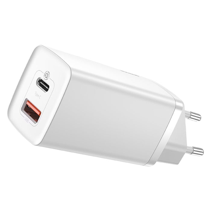 Зарядно Baseus GaN2 Lite USB + USB-C 65W EU