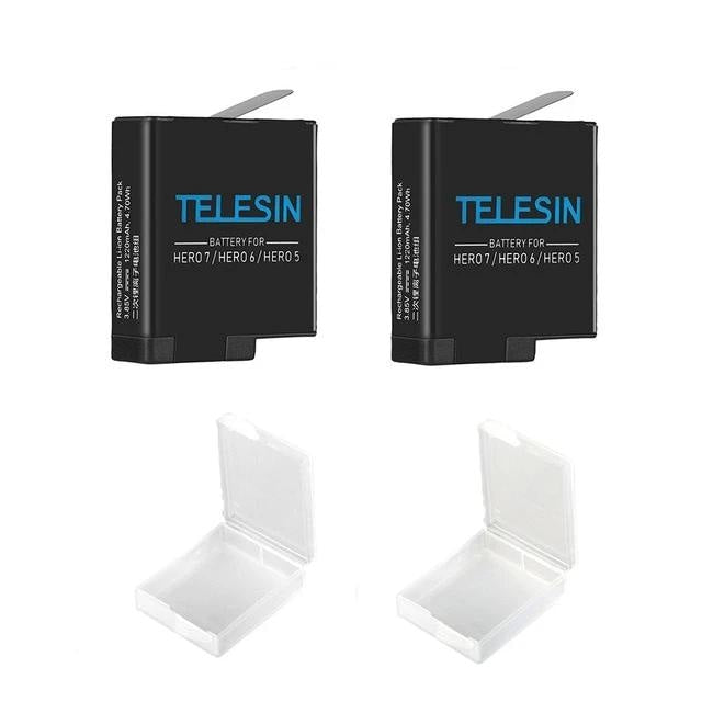 Зарядно TELESIN за батерии с 3 слота + батерии за GoPro Hero